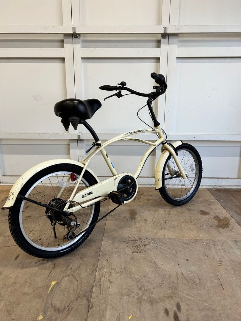 シティサイクル 20インチ SHIMANO 6段変速 クリーム