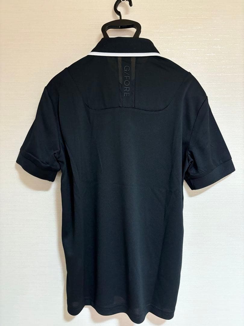 【新品】メンズ　黒XL・春夏速乾性ジーフォアゴルフポロシャツ　シンプル半袖